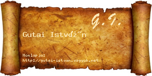 Gutai István névjegykártya