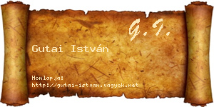 Gutai István névjegykártya
